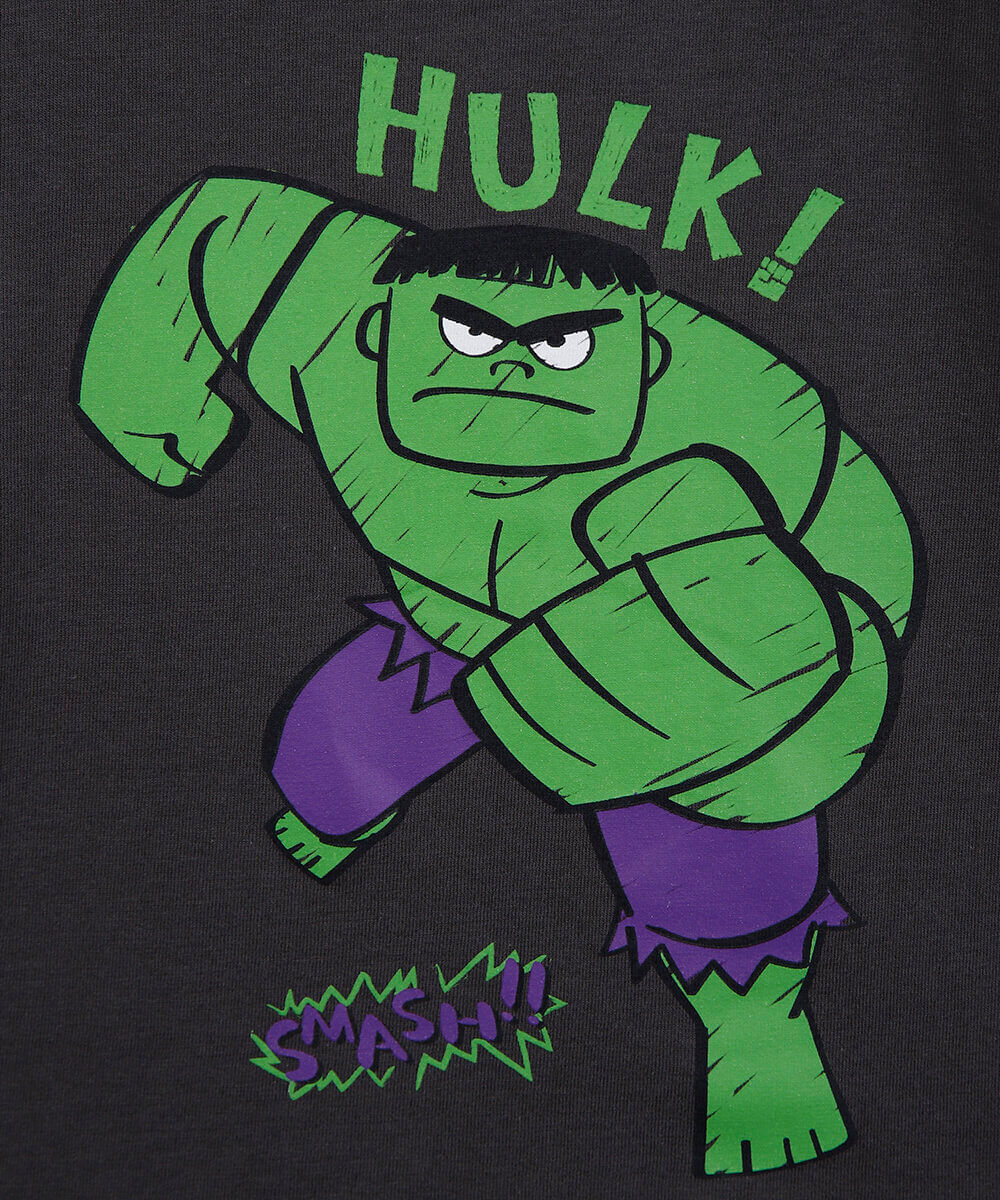 pijama longo infantil de algodão hulk cinza