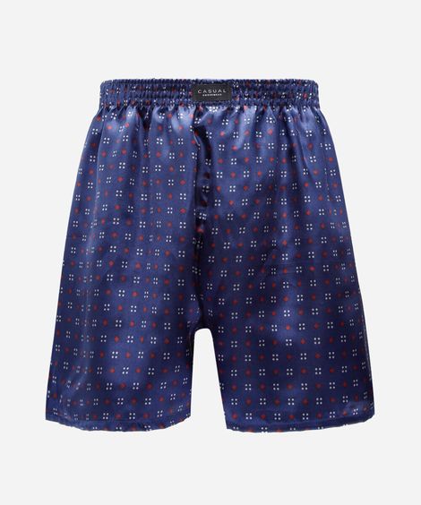 cueca samba canção masculina estampa acetinada azul