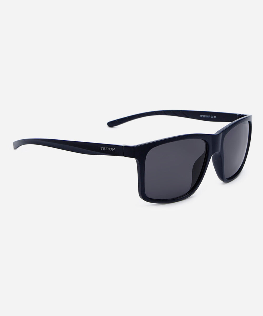 óculos de sol masculino quadrado de acetato triton azul