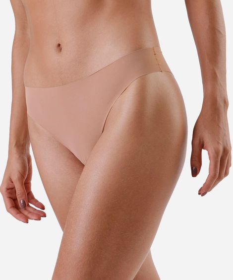 kit de 2 calcinhas biquíni feminina de algodão corte a fio colorido