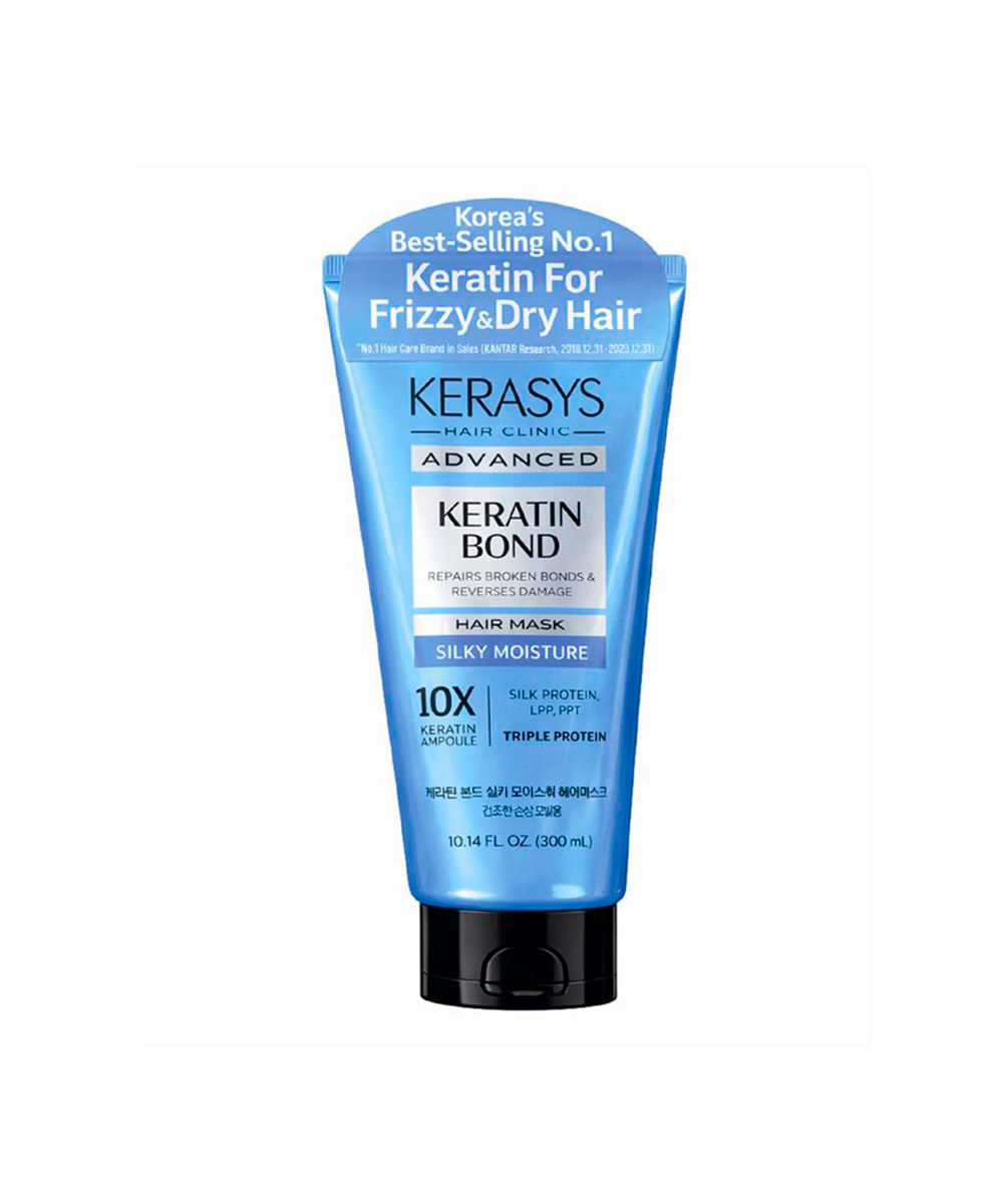 máscara capilar kerasys advanced keratin bond silky moisture hair 300ml