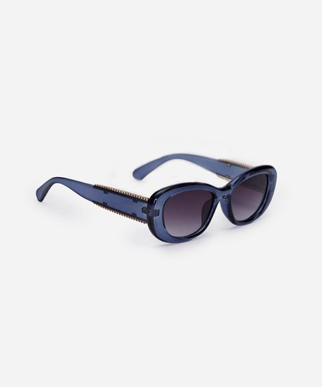 óculos de sol feminino gatinho de acetato triton azul