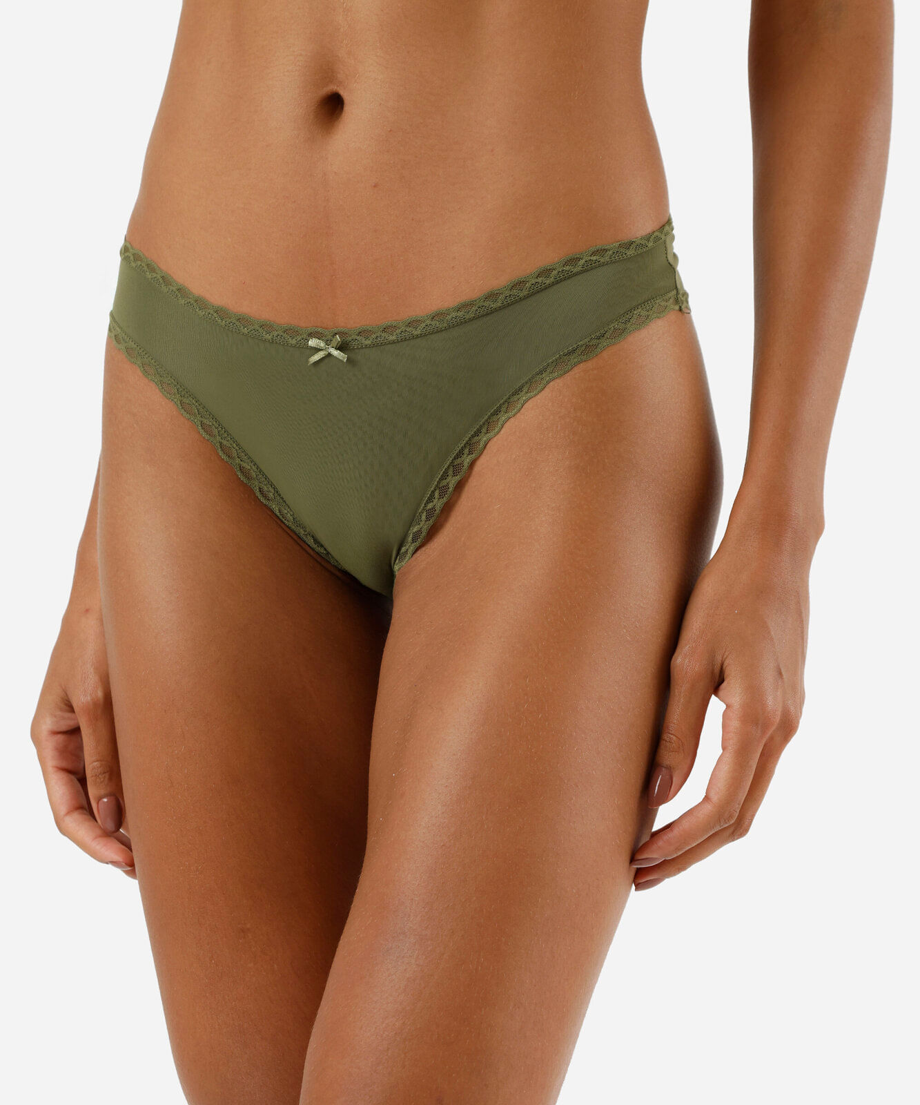 kit de 3 calcinhas biquíni feminina com renda colorido