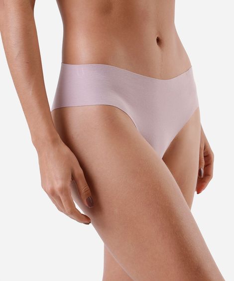 kit de 2 calcinhas largas feminina de algodão com corte a fio colorido