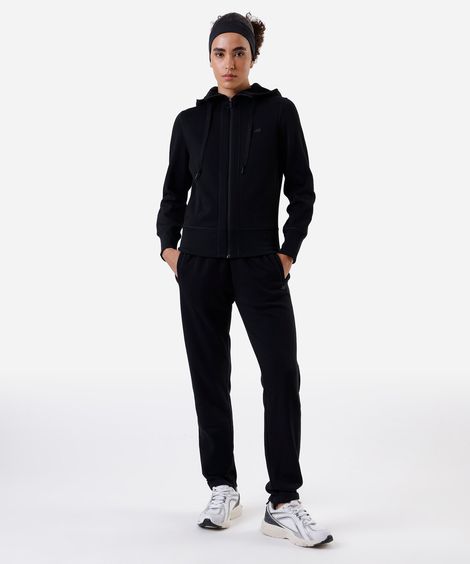 calça jogger feminina de moletom esportiva ace preta