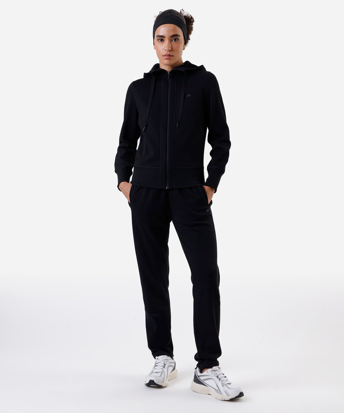 calça jogger feminina de moletom esportiva preta