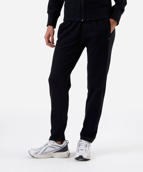 calça jogger feminina de moletom esportiva ace preta