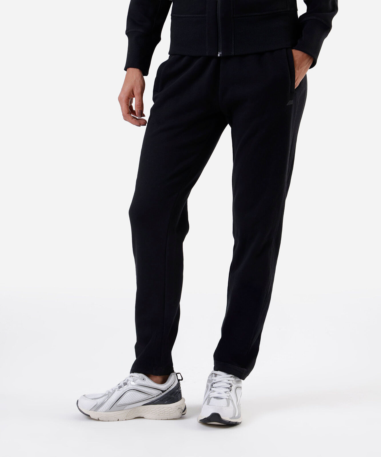 calça jogger feminina de moletom esportiva preta