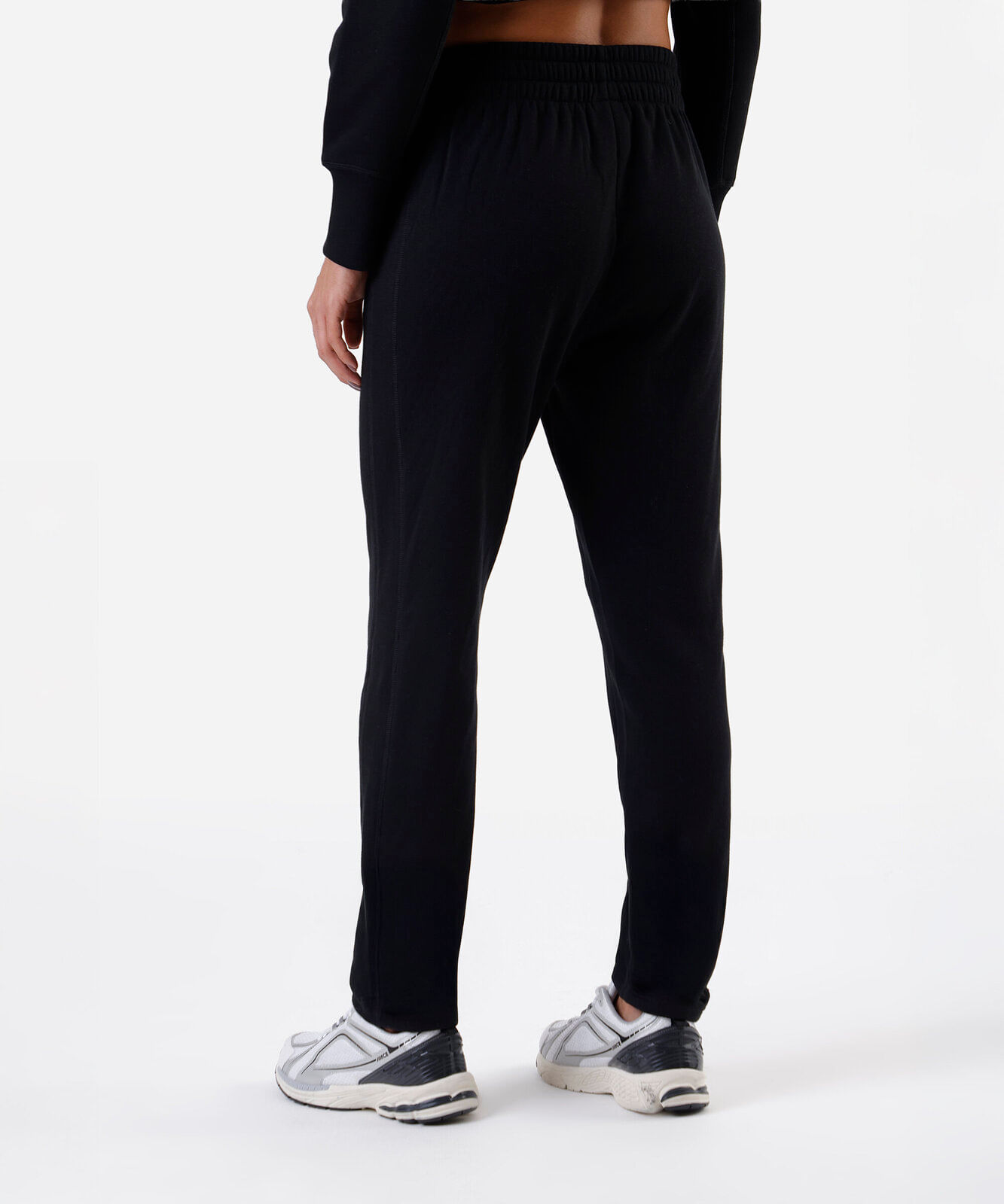 calça jogger feminina de moletom esportiva preta