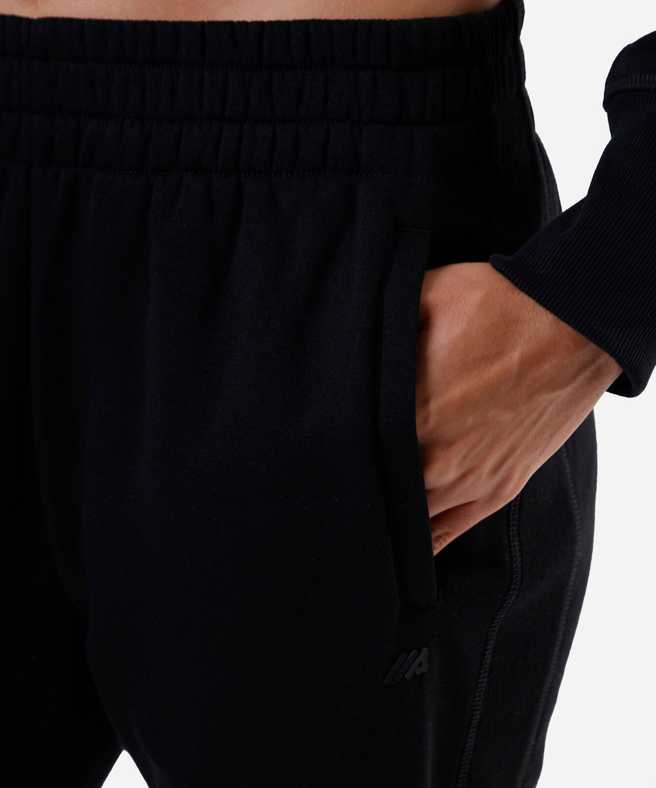 calça jogger feminina de moletom esportiva preta