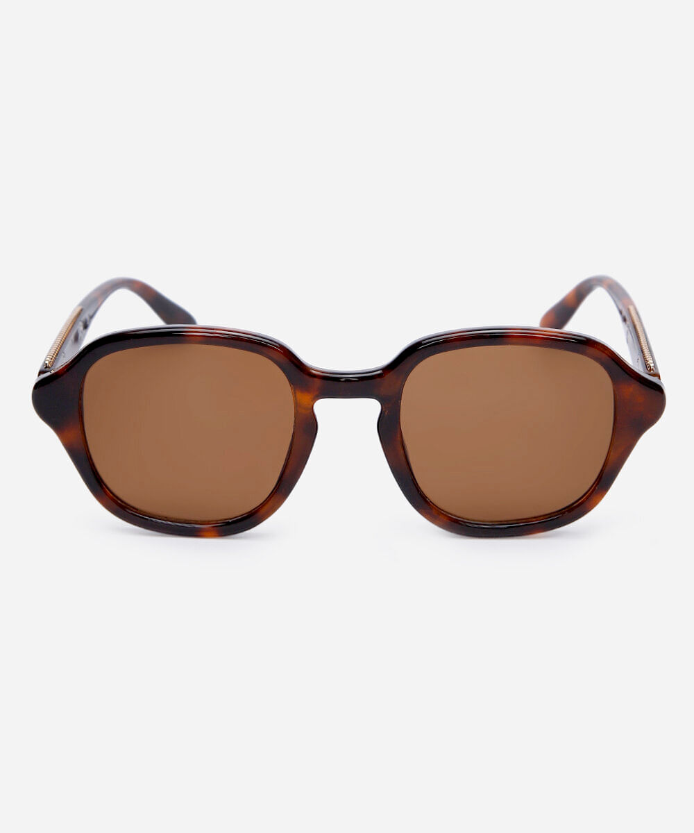 óculos de sol feminino quadrado de acetato triton colorido