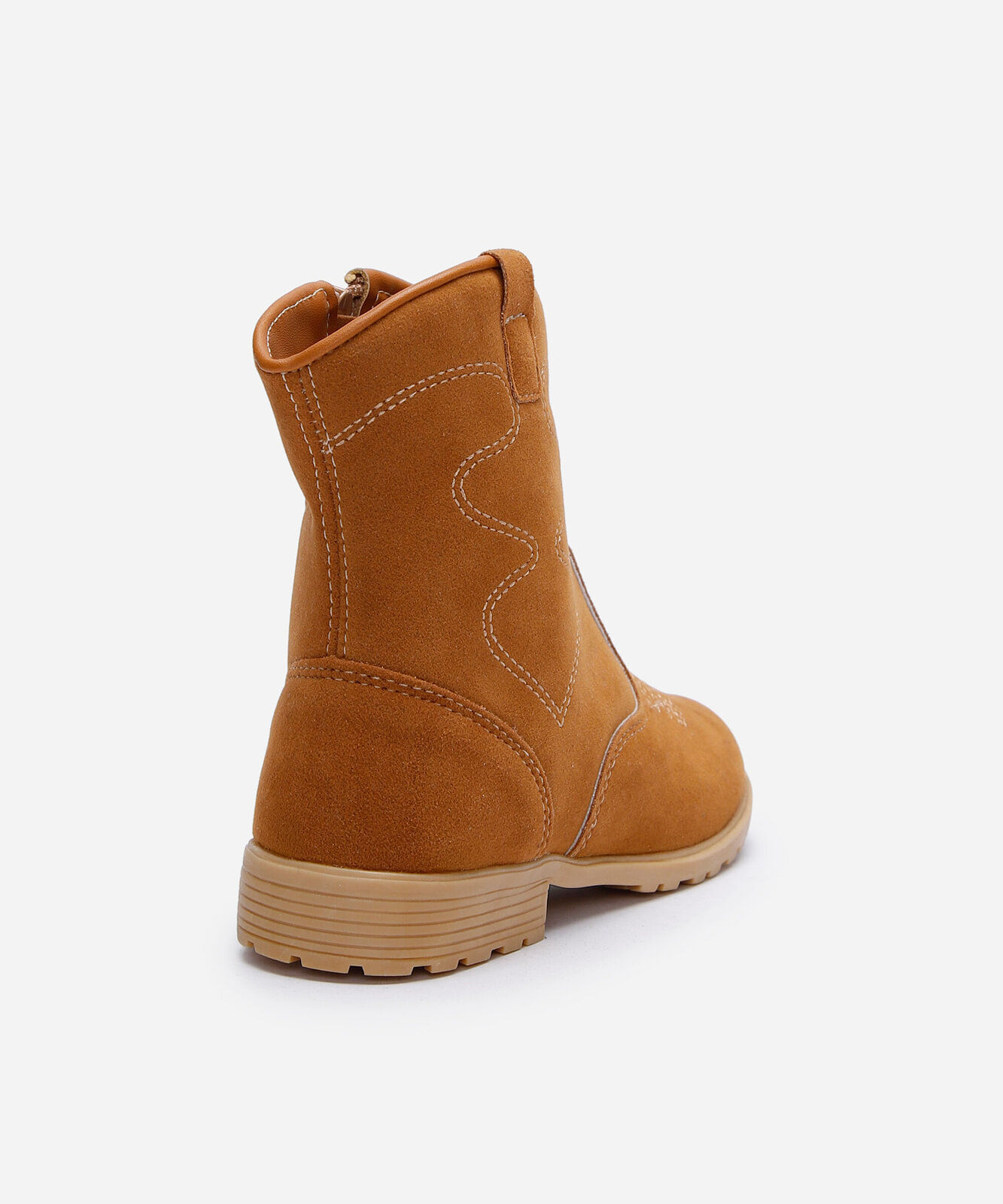 bota western infantil com bordado marrom
