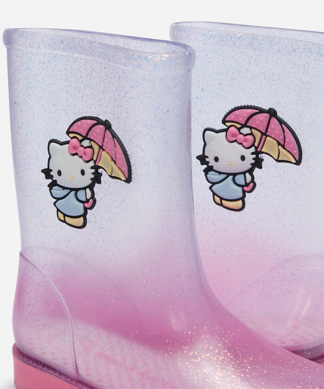 galocha infantil degrade hello kitty grendene rosa