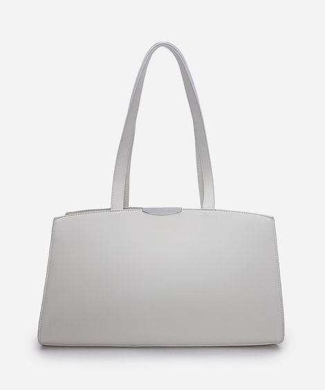 bolsa shoulder estruturada mindset off white