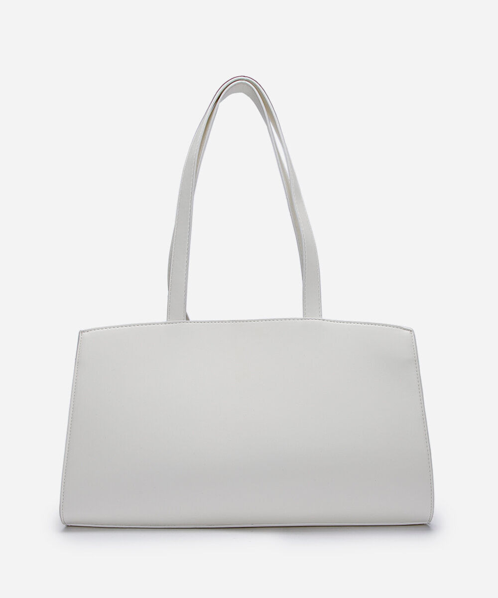 bolsa shoulder estruturada mindset off white