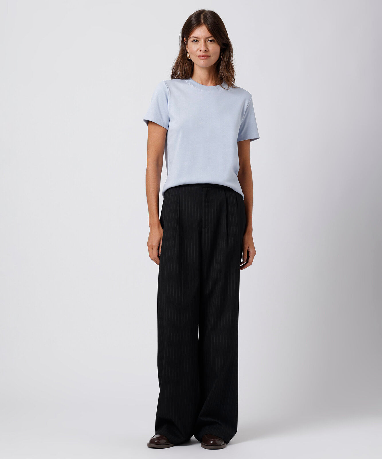 camiseta feminina de algodão slim mindset azul
