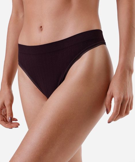 Kit de 2 calcinhas fio dental feminina sem costura colorido