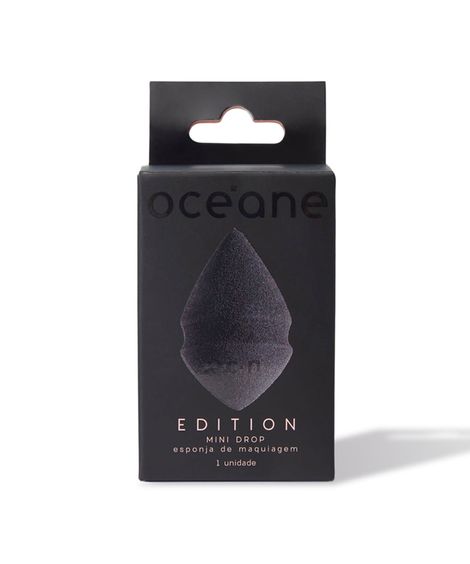 esponja de maquiagem mini drop océane preta