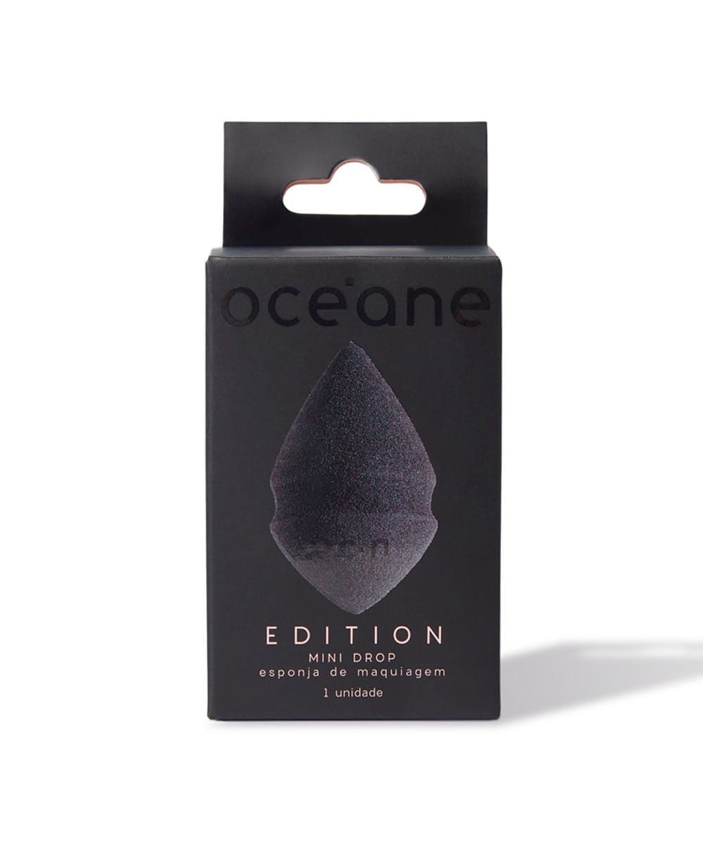 esponja de maquiagem mini drop océane preta