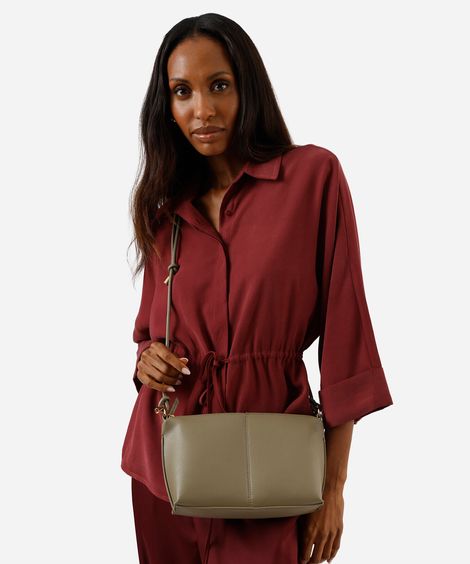 bolsa crossbody alça dupla verde