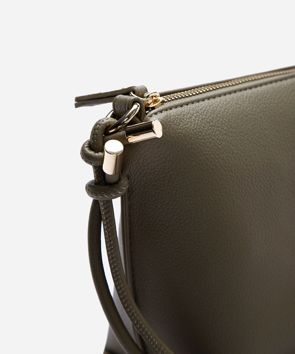 bolsa crossbody alça dupla verde