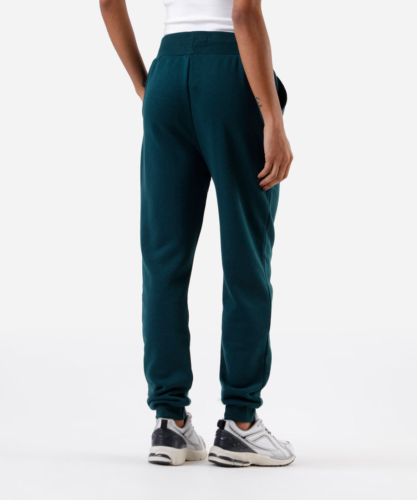 calça jogger feminina de moletom básica verde