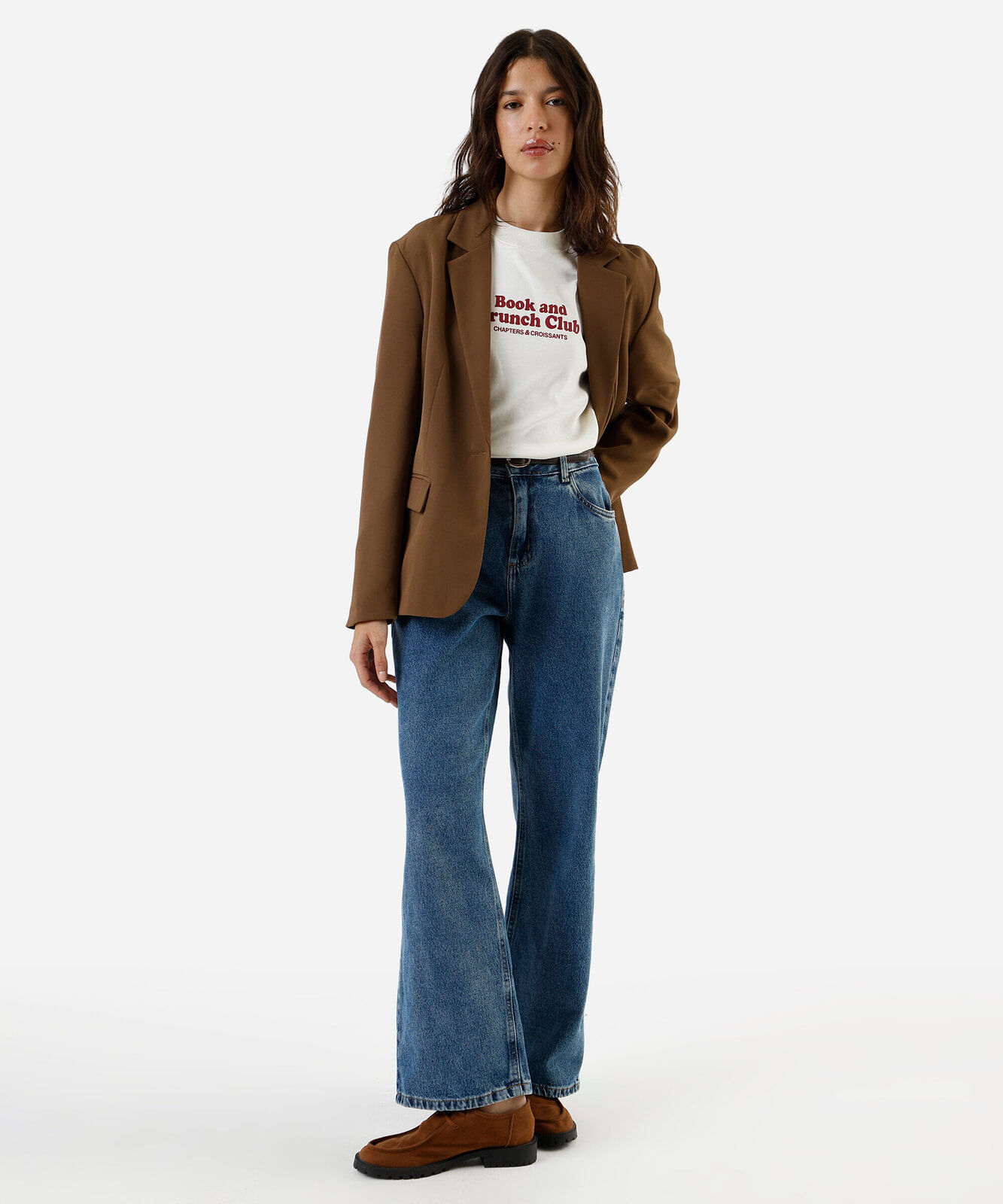 camiseta feminina de algodão estampada off white