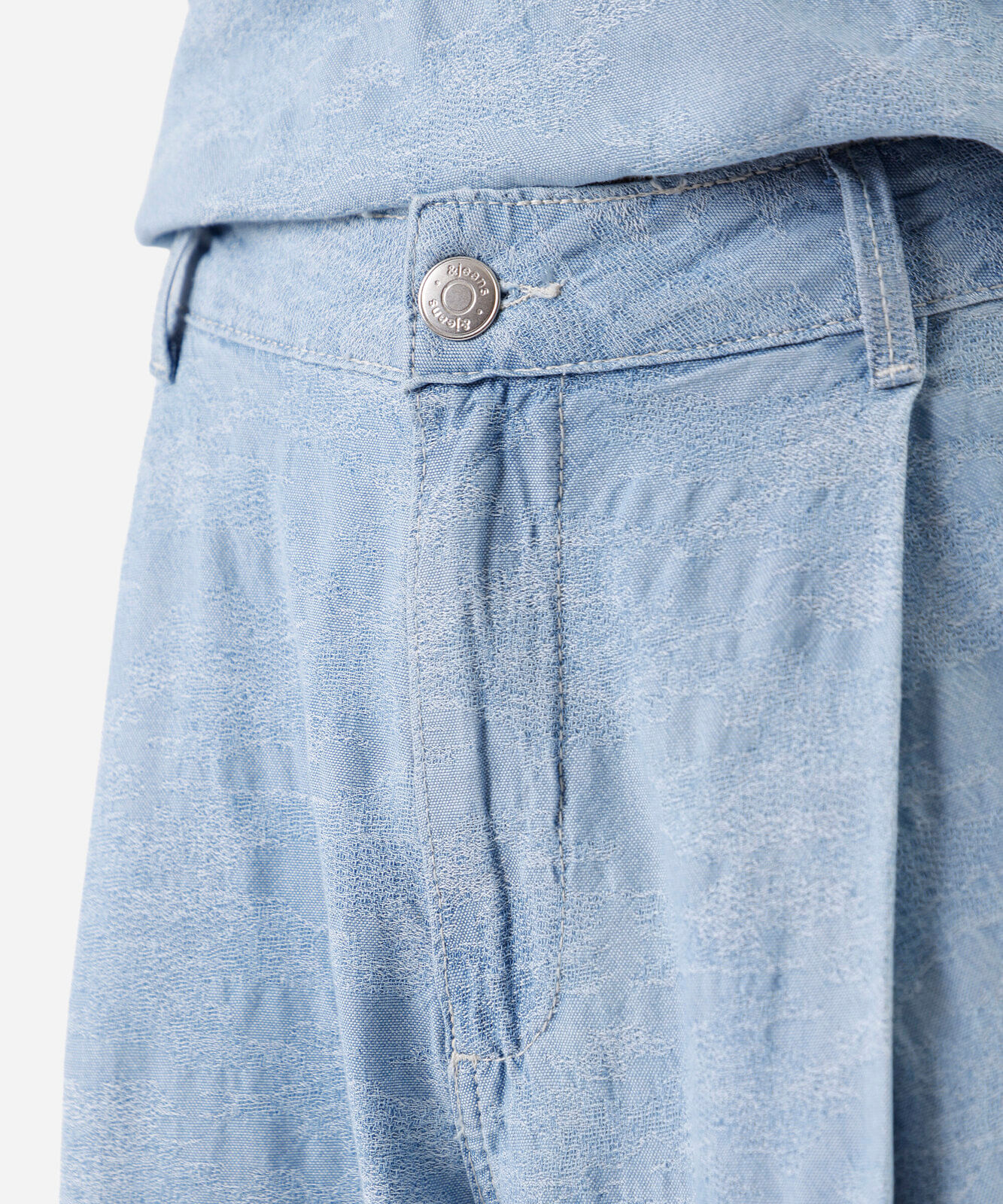 calça aladim feminina jeans camuflado azul