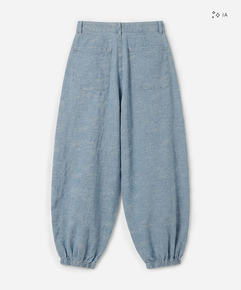 calça aladim feminina jeans camuflado azul