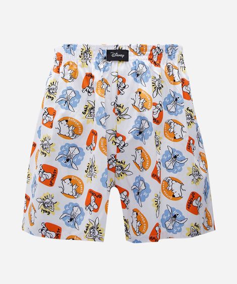 cueca samba canção de algodão ursinho pooh e amigos colorida