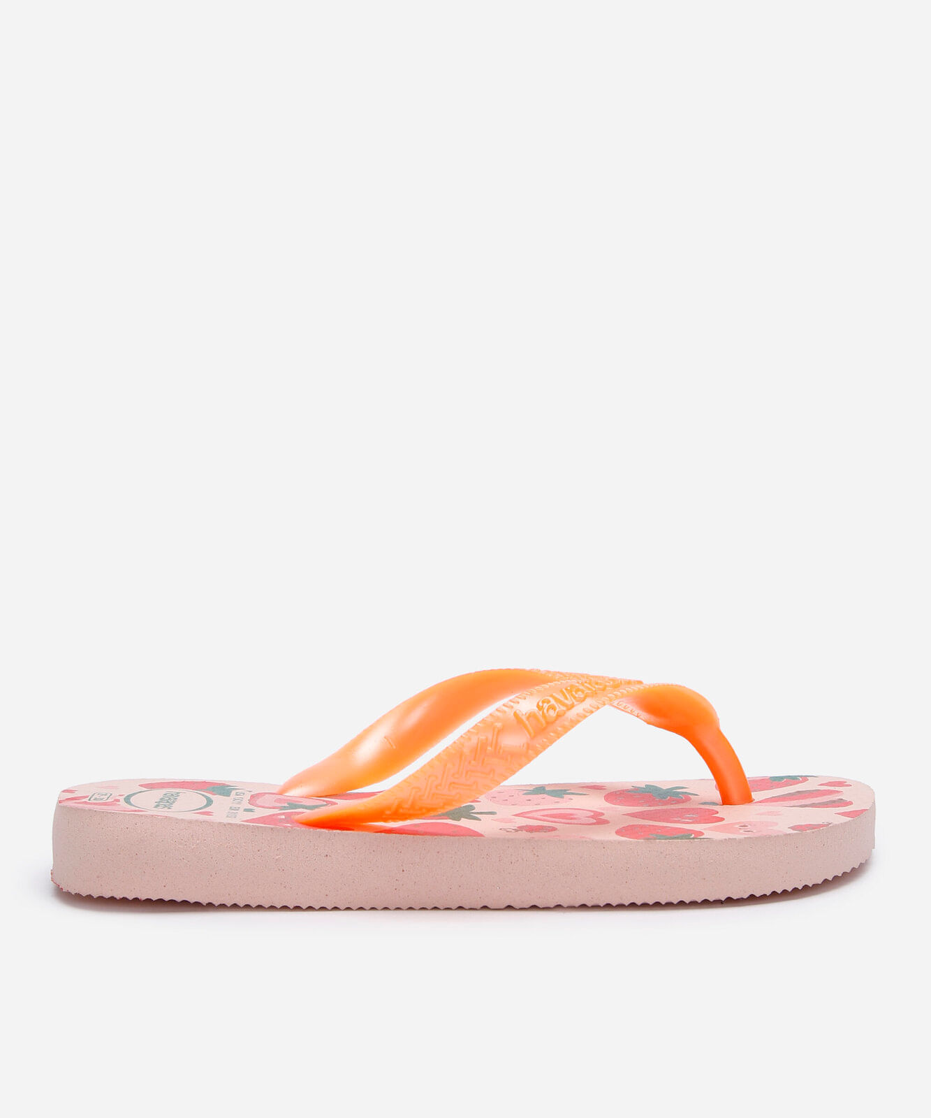 chinelo infantil havaianas estampado rosa