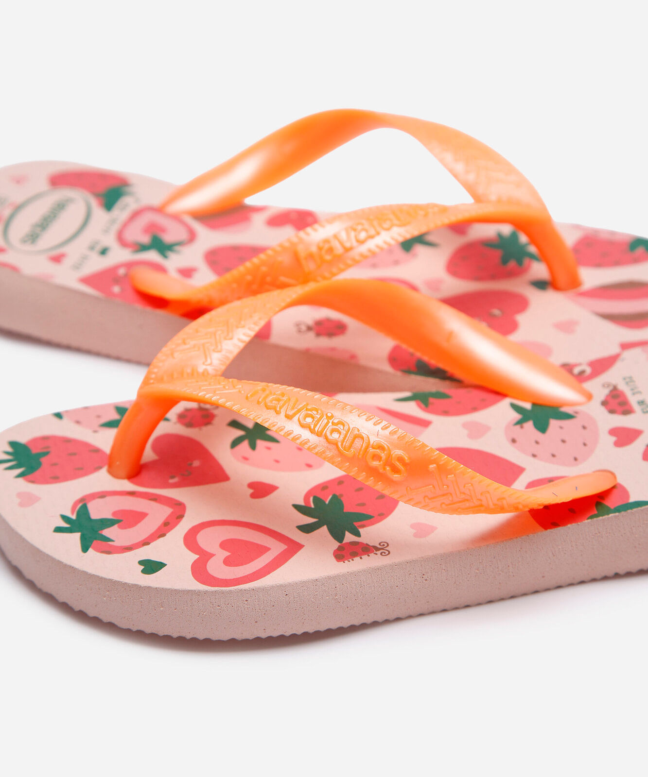 chinelo infantil havaianas estampado rosa