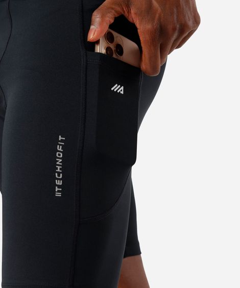 bermuda masculina de compressão preta