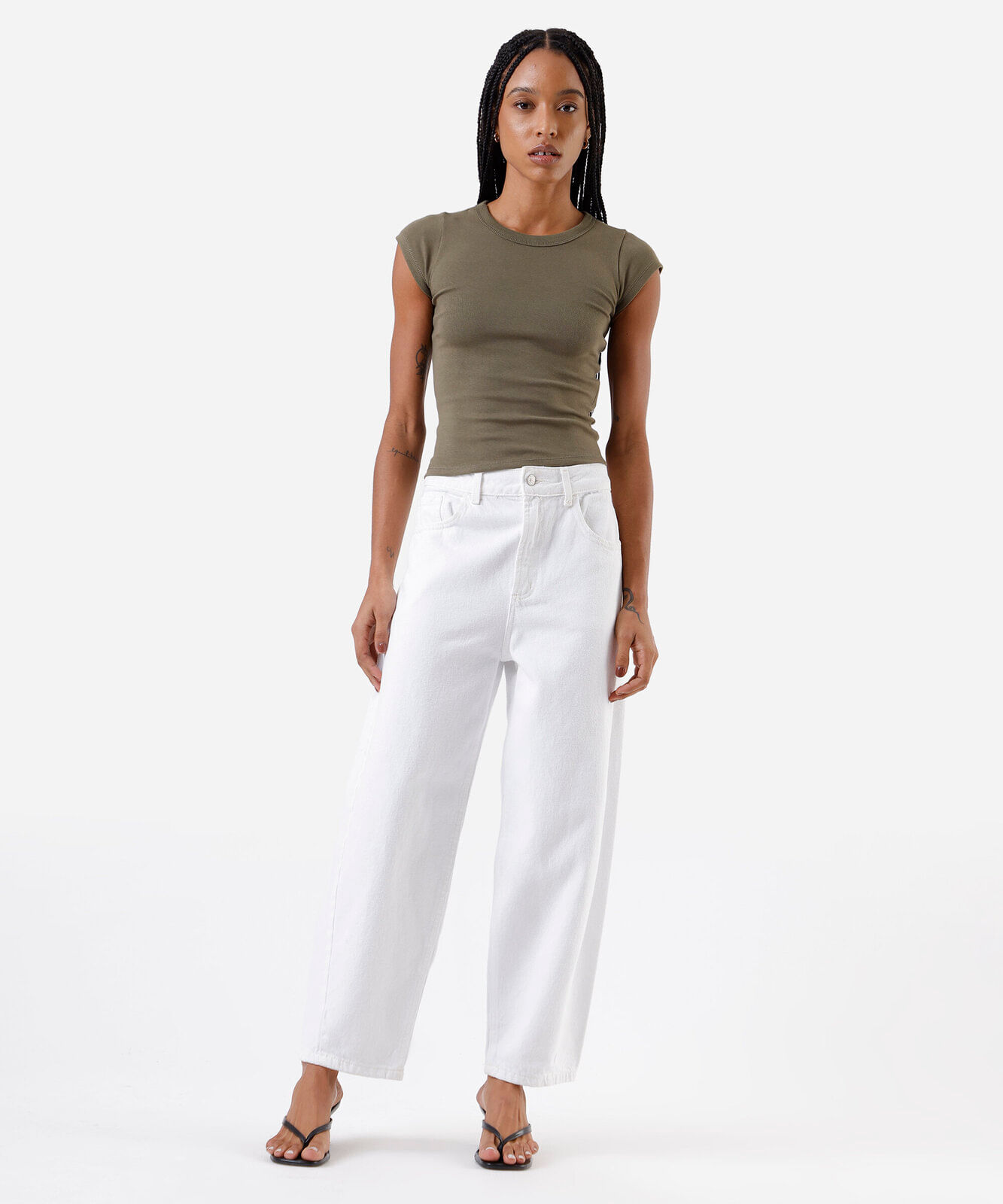 blusa baby look feminina de algodão básica verde