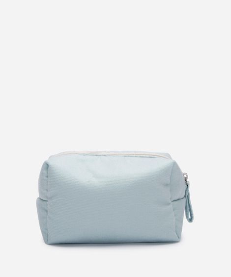 nécessaire texturizada com alça verde