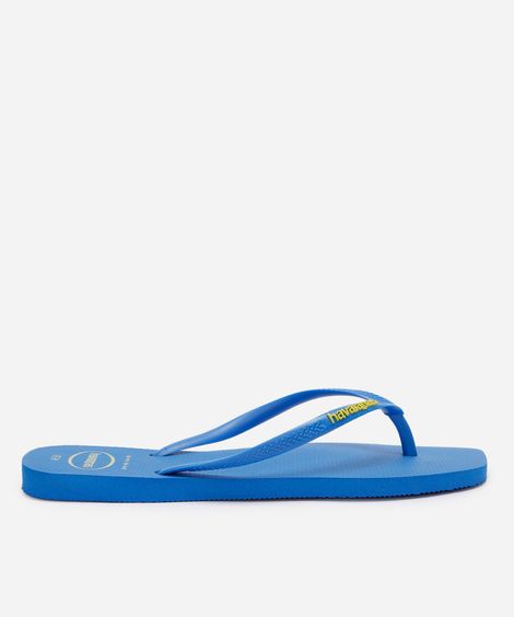 chinelo havaianas slim square azul