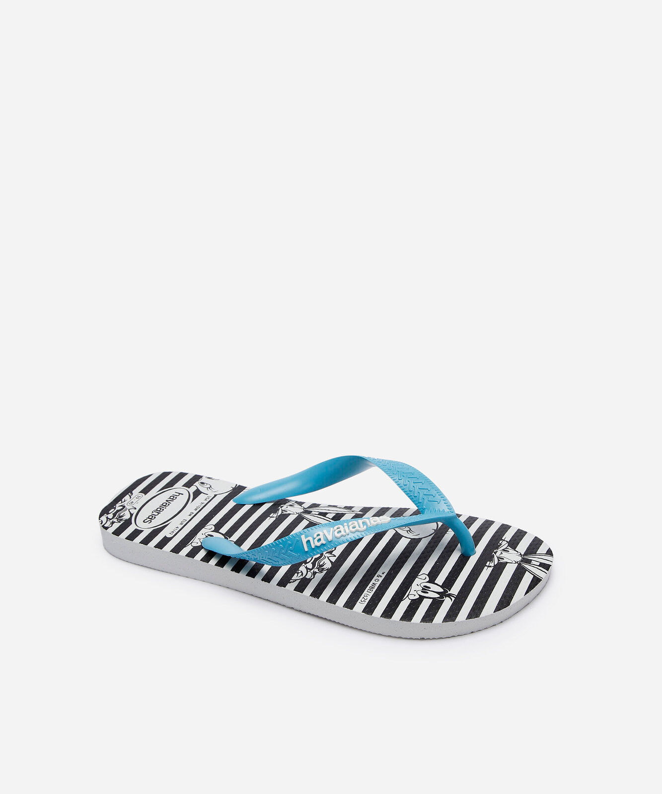 chinelo havaianas looney tunes listrado azul