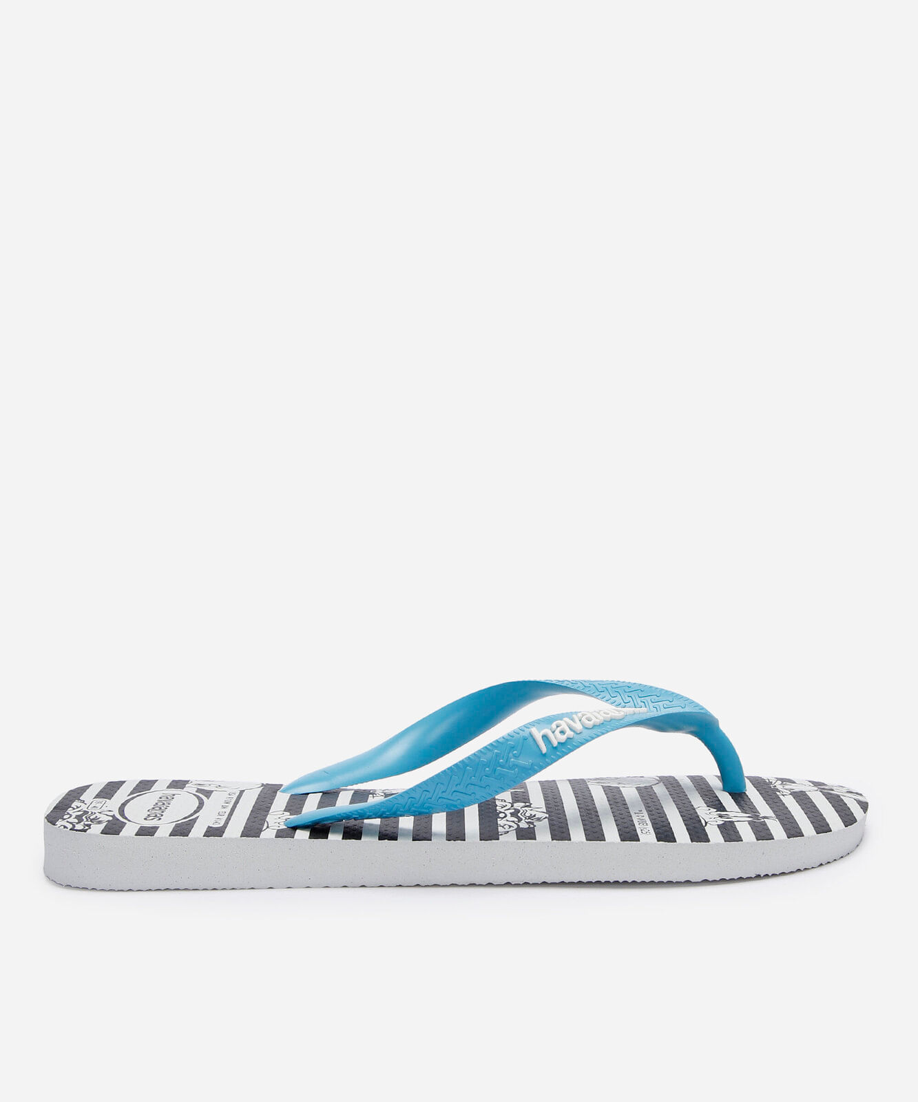 chinelo havaianas looney tunes listrado azul