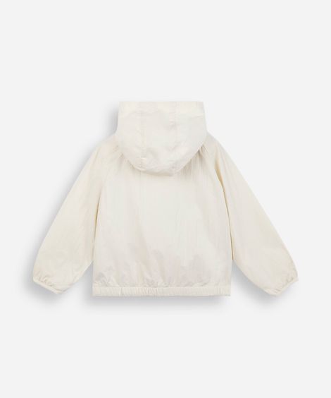 jaqueta corta vento infantil com capuz hello kitty e amigos off white