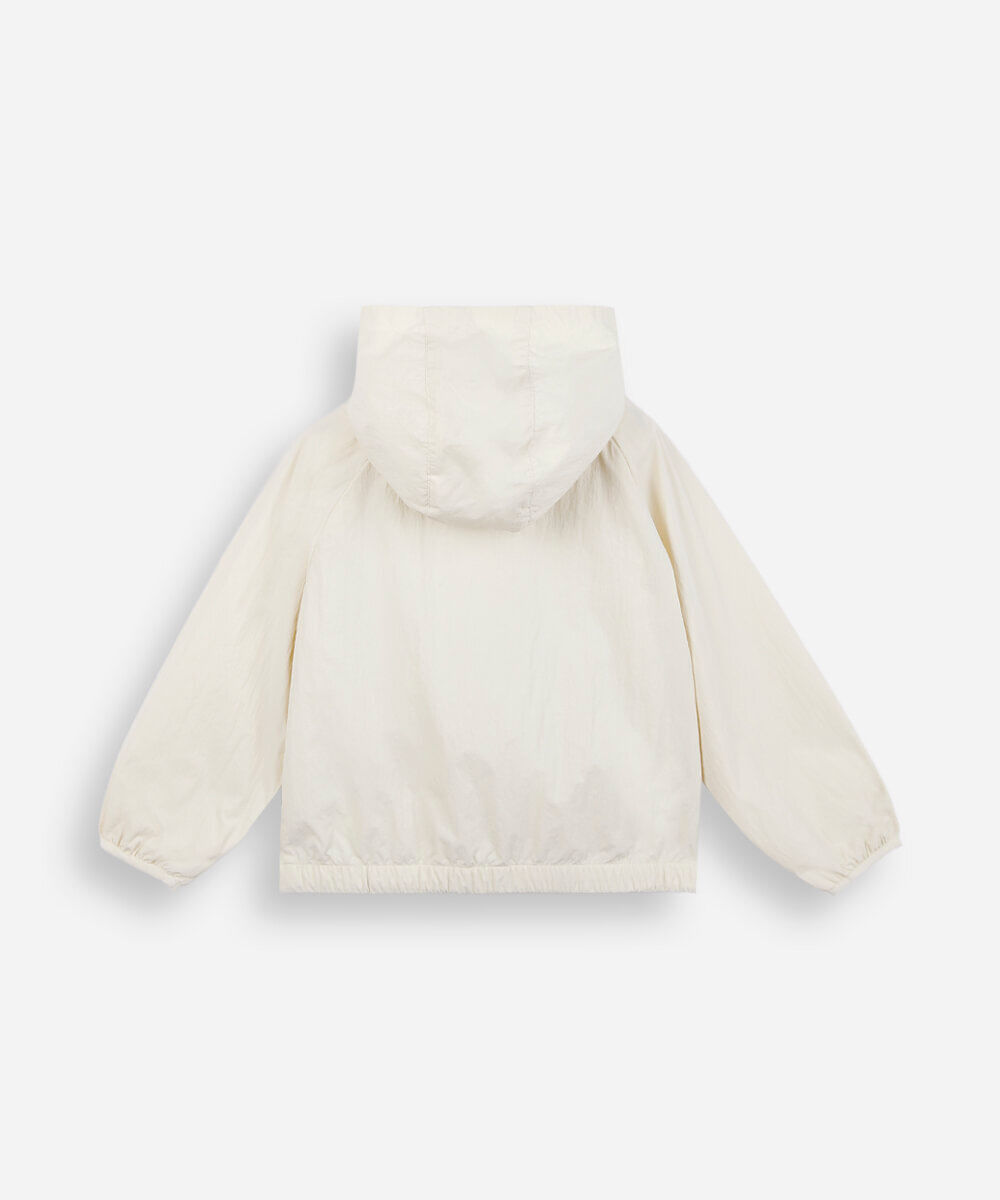 jaqueta corta vento infantil com capuz hello kitty e amigos off white