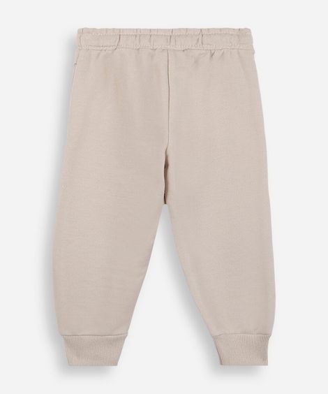 calça infantil de moletom carros bege