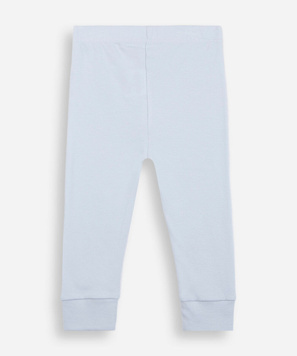 conjunto infantil body e calça de algodão azul