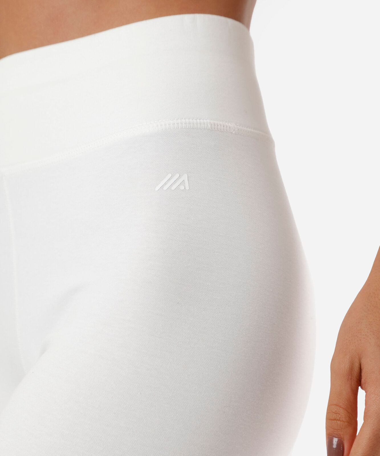 calça legging feminina com algodão esportiva branca