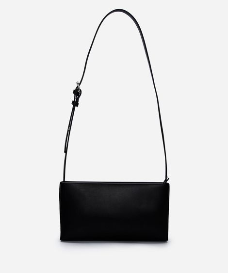 bolsa baguete feminina estruturada preta