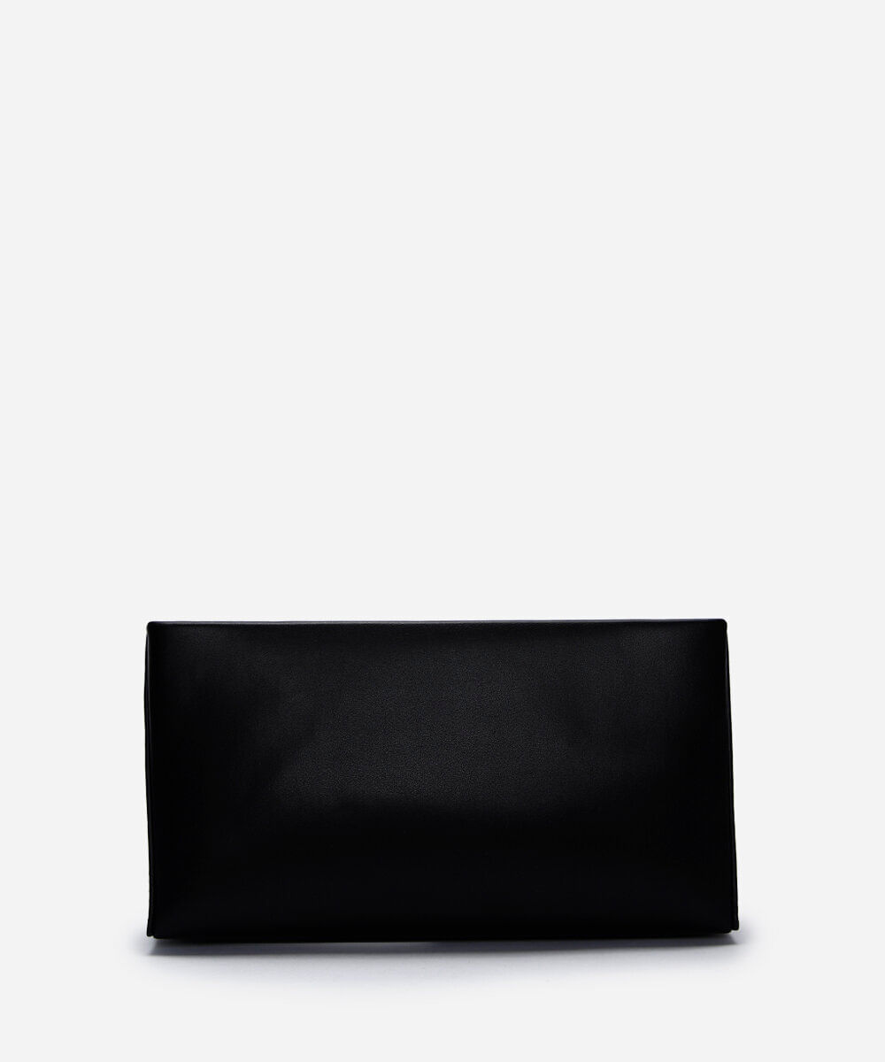bolsa baguete feminina estruturada preta