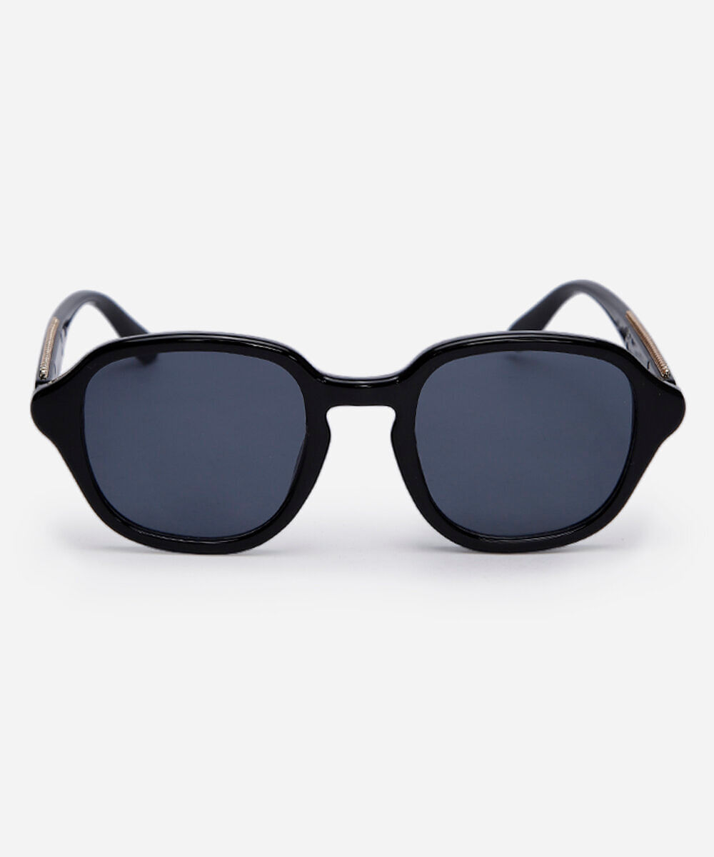 óculos de sol feminino quadrado de acetato triton preto