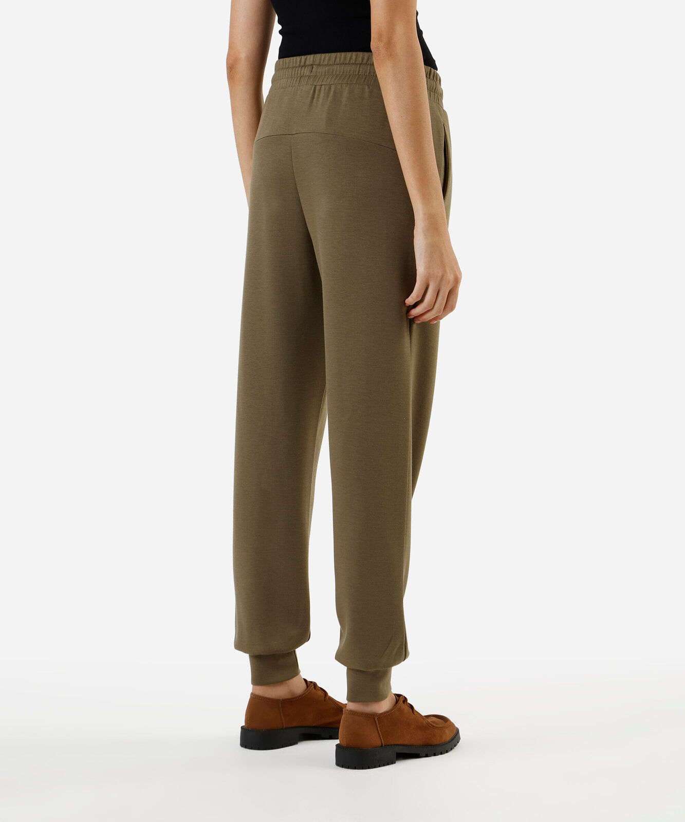 calça jogger feminina de moletinho verde