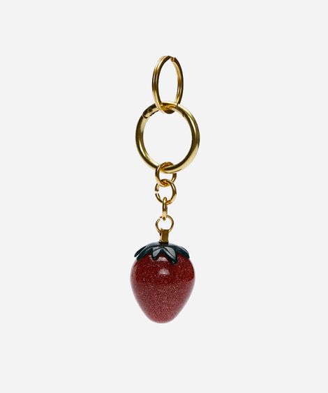 chaveiro bag charm morango colorido
