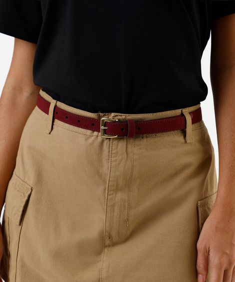 kit de 2 cintos glossy e suede colorido