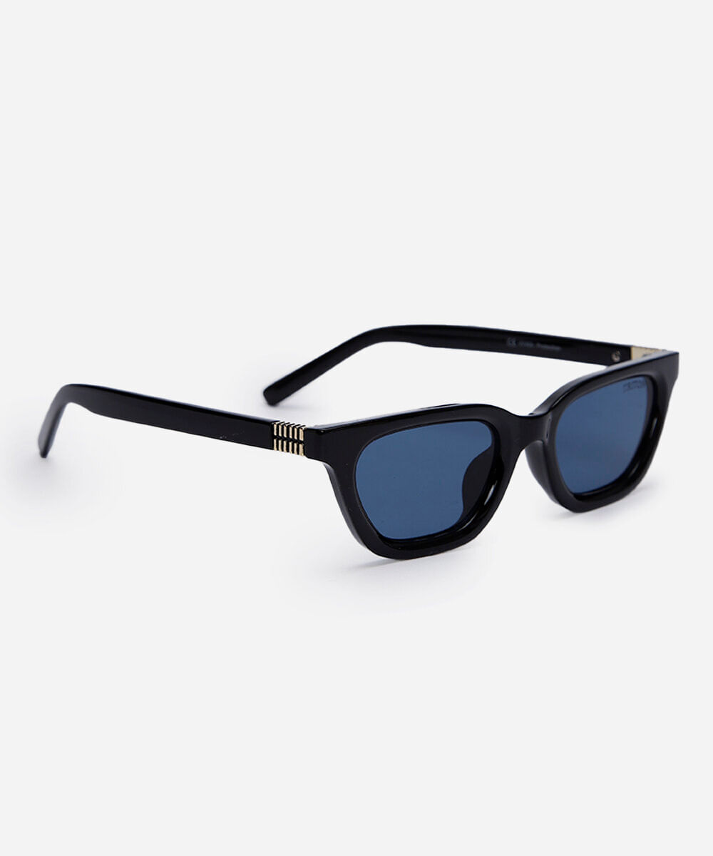 óculos de sol feminino quadrado de acetato triton preto
